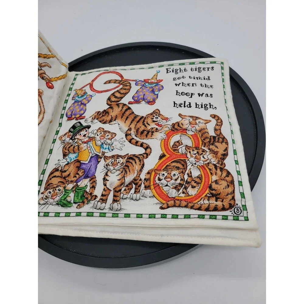 Silly Circus Cloth Handmade Fabric Book